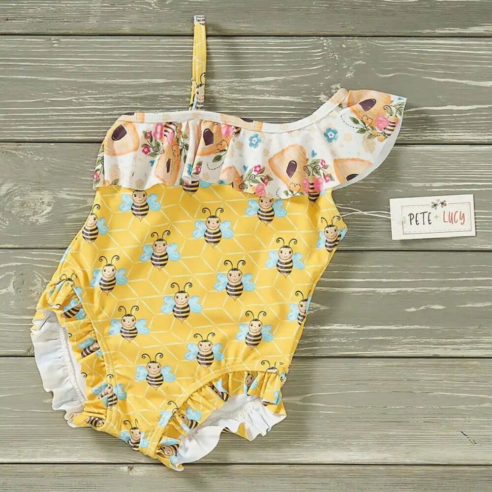 Pete+Lucy Swim Sweet as Honey NWT One Piece Sz 6